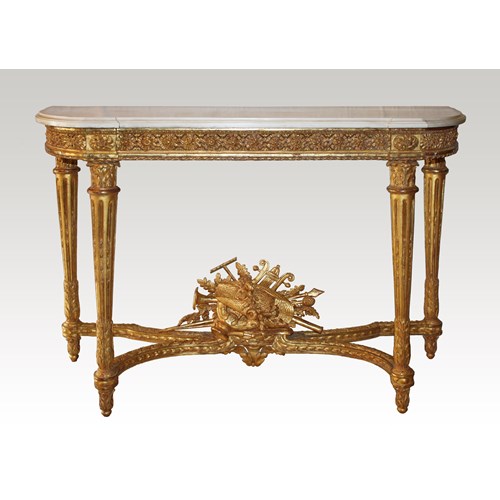 A Louis XVI giltwood Console Table attributed to Georges Jacob
